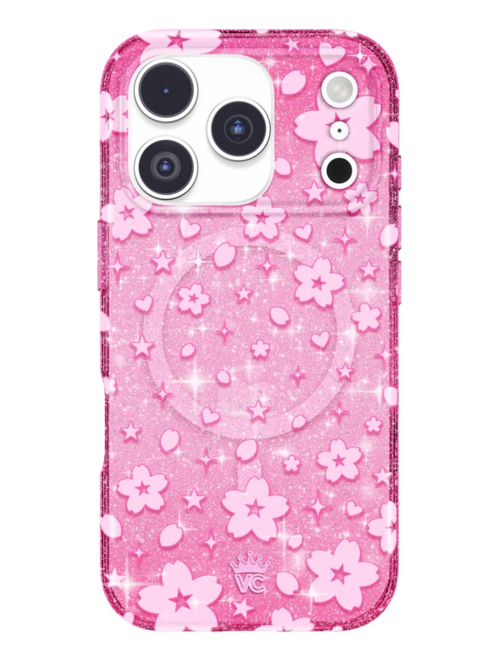 New VELVET CAVIAR Case For IPhone 17 Pro | Cherry Blossom Glitter